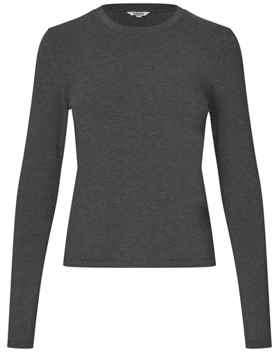 Mbym - Christina-M Top - Dark Grey Melange